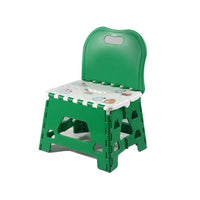 Tabouret pliant enfant avec dossier vert MINI FAMILY Christmas