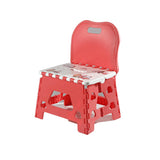 Tabouret pliant enfant avec dossier rouge MINI FAMILY Christmas