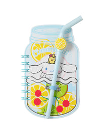 Carnet forme gobelet avec paille stylo Cinnamoroll SANRIO