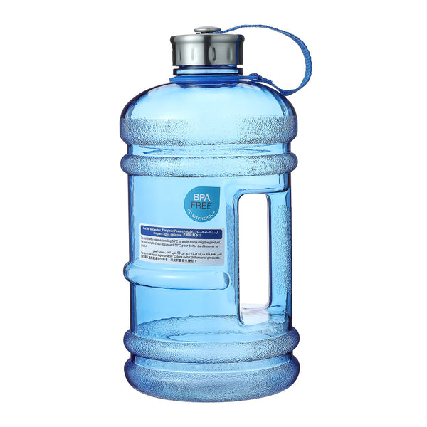 Bouteille bleue avec poignée large capacité 2,2L Sport