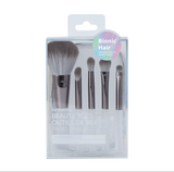 Ensemble de Pinceaux et trousse de rangement 5pcs gris Makeup