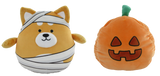 Peluche double face Shiba Citrouille MINI FAMILY HALLOWEEN