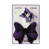 Barrettes nœuds 2 pcs Kuromi SANRIO