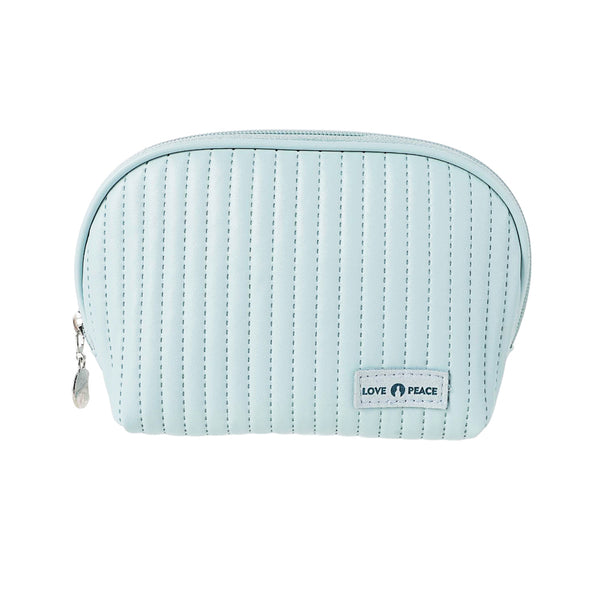 Trousse cosmétique bleu Soft Quilted Striped