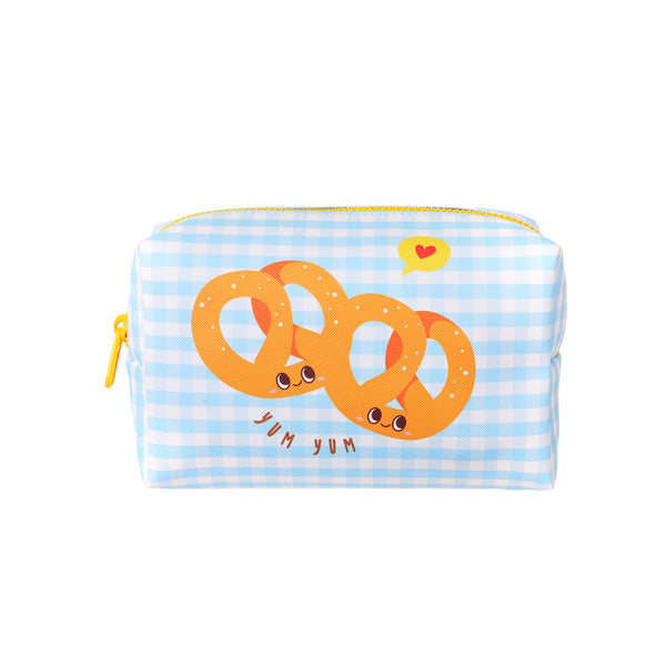 Trousse cosmétique bleue Happy FOODS