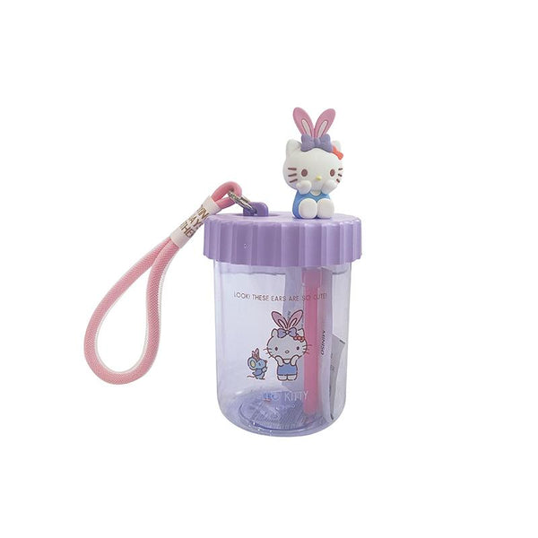 Bouteille plastique avec paille HELLO KITTY SANRIO 520ml