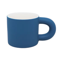 Mug céramique avec grde poignée bleu 290ml Solid Color