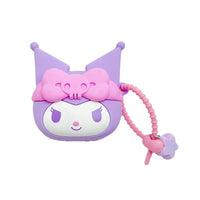 Coque de protection violette ecouteurs silicone Kuromi SANRIO