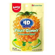 Bonbons gelée fruit ananas 65g Amos