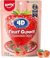 Bonbons gelée fruit fraise 65g Amos